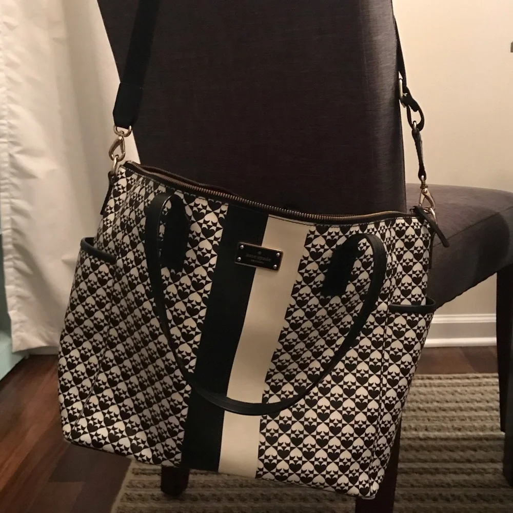 Kate Spade Diaper Bag - Black & White
